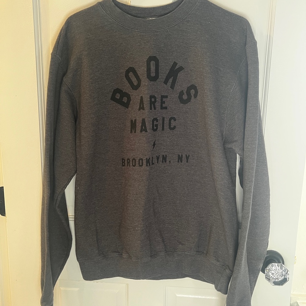 Books Are Magic Gray Sweatshirt